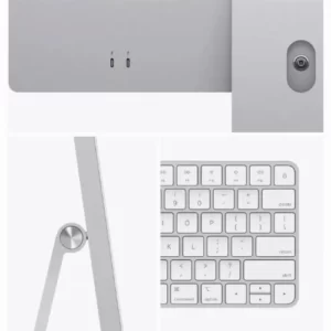Моноблок Apple iMac 24" 2023 (MQRK3), 8/512 ГБ, серебристый