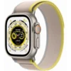 Apple Watch Ultra GPS + Cellular, 49 мм, корпус из титана, ремешок Trail желтого/бежевого цвета, размер S/M