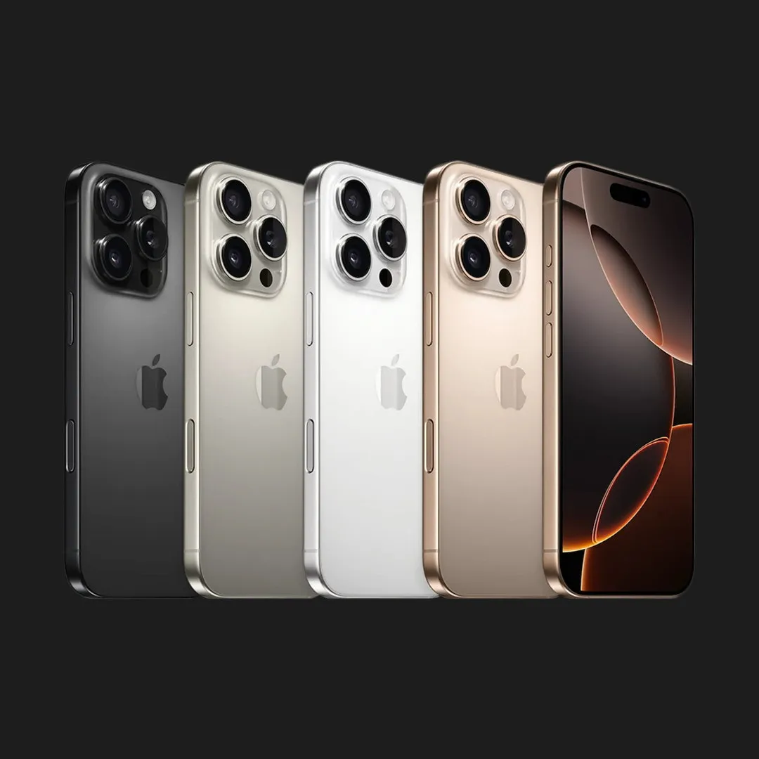 Apple iPhone 16 Pro — линейка цветов и вариантов корпуса