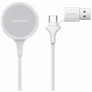 Кабель UGREEN USB-C Magnetic Charger Wireless для Apple Watch, 1м, белый
