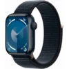 Apple Watch Series 9, 41 мм, корпус из алюминия цвета «темная ночь», нейлоновый ремешок цвета «темная ночь»