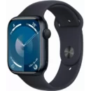 Apple Watch Series 9, 41 мм, корпус из алюминия цвета «тёмная ночь», спортивный ремешок цвета «тёмная ночь», размер M/L