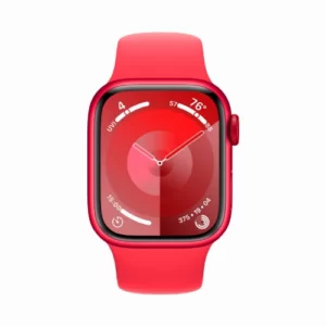 Apple Watch Series 9, 41 мм, корпус из алюминия цвета (PRODUCT)RED, спортивный ремешок цвета (PRODUCT)RED, размер M/L