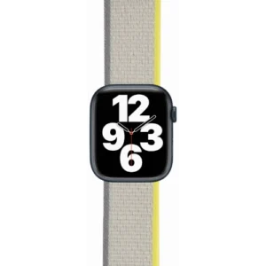 Ремешок moonfish для Apple Watch 38/40/41 мм, нейлон, желтый/бежевый