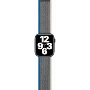 Ремешок moonfish для Apple Watch 38/40/41 мм, нейлон, голубой/серый