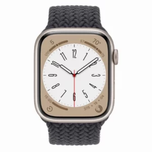 Умные часы Apple Watch Series 8 45 мм Starlight Aluminium case with Midnight Braided Solo Loop