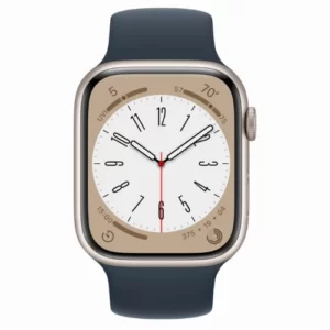 Умные часы Apple Watch Series 8 45 мм Starlight Aluminum Case with Blue Solo Loop