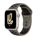 Умные часы Apple Watch Series 8 41 мм Starlight Aluminium Case with Olive Grey/Black NIKE Sport Band, размер M/L