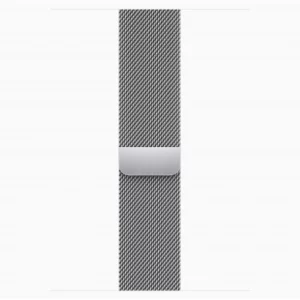 Apple Watch Series 9, 41 мм, стальные серебристого цвета, миланский сетчатый браслет