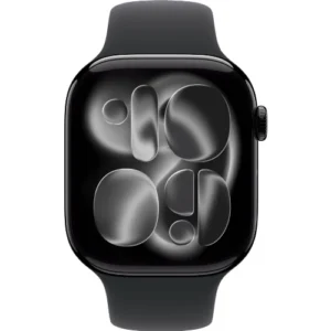 Apple Watch Series 11 42 мм Jet Black GPS, Aluminum Case, Black Sport Band (M/L)