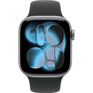 Apple Watch Series 11 46 мм, Space Gray M/L Aluminum Case, Black Sport Band
