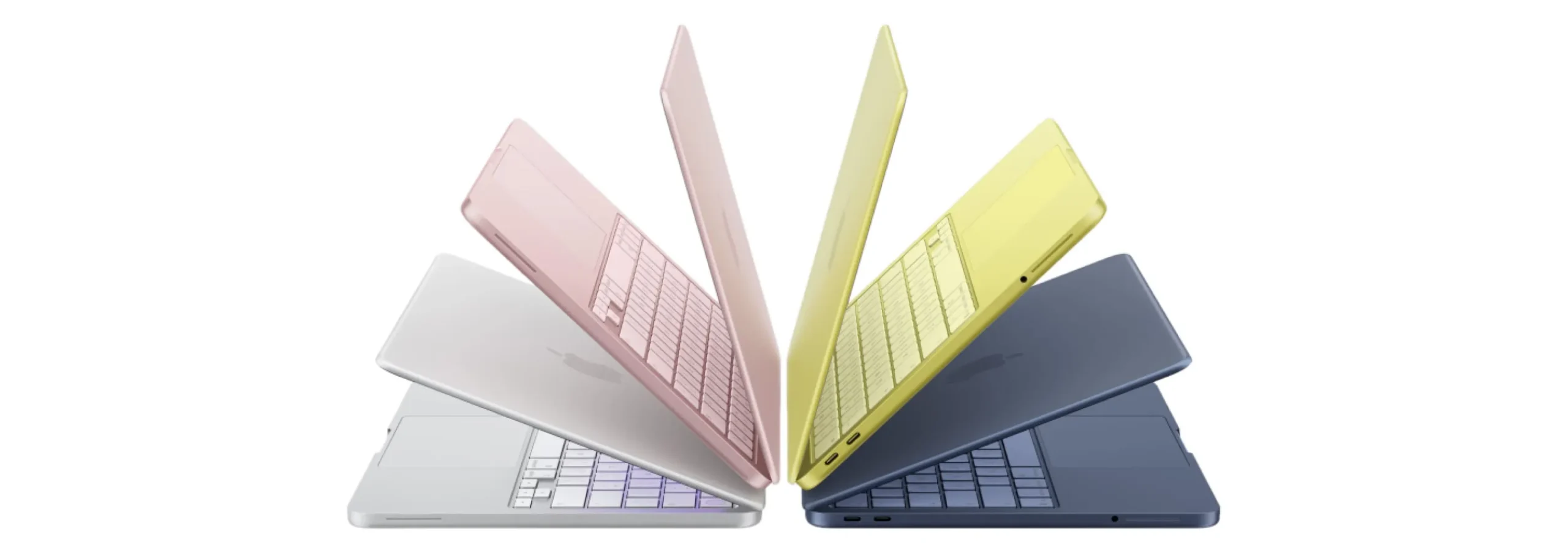 Apple MacBook Neo Indigo открытый ноутбук