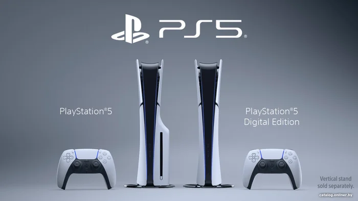 Sony PlayStation 5 Slim вид спереди