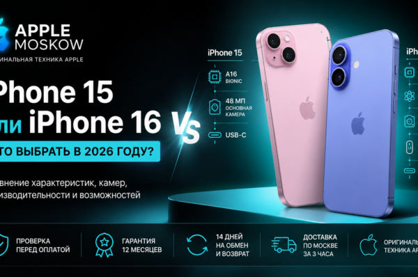 iPhone 15 или iPhone 16 — что выбрать в 2026 году